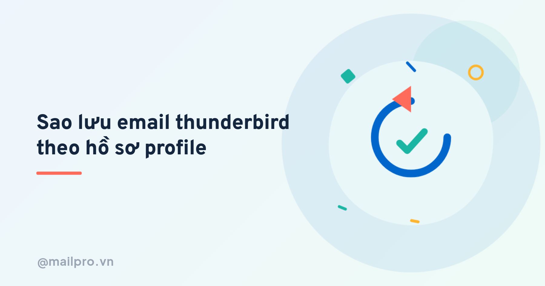 Sao lưu email Thunderbird theo hồ sơ profile