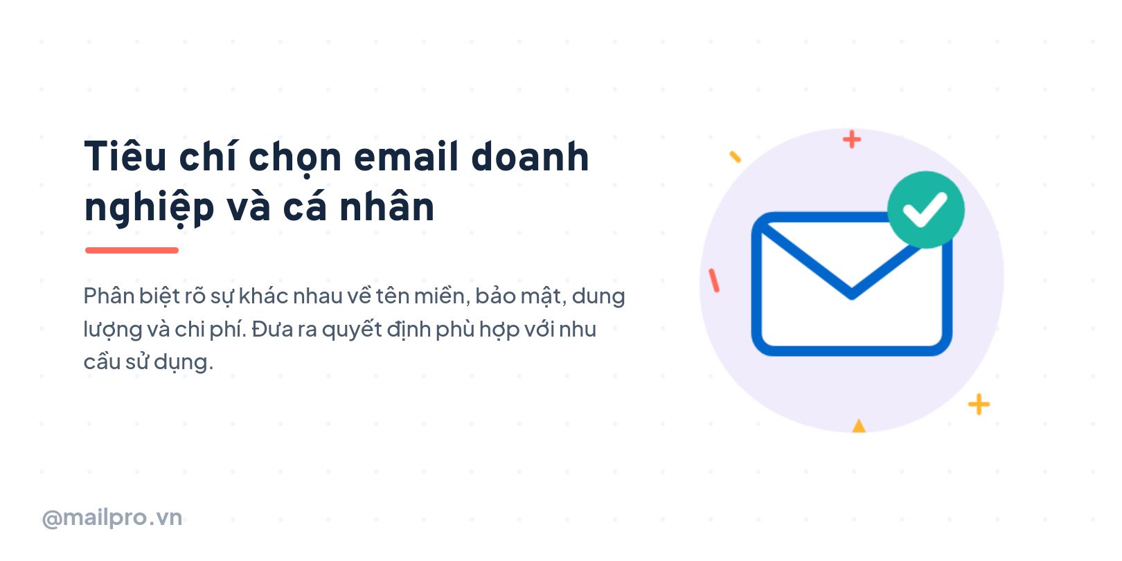 Tiêu chí chọn email doanh nghiệp và cá nhân