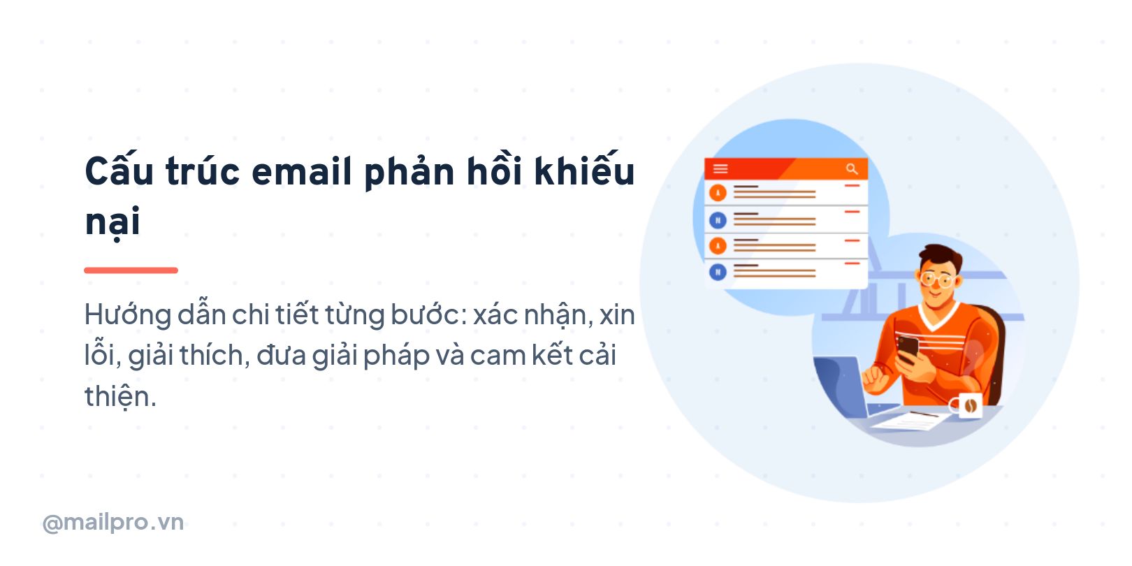 Cấu trúc email phản hồi khiếu nại