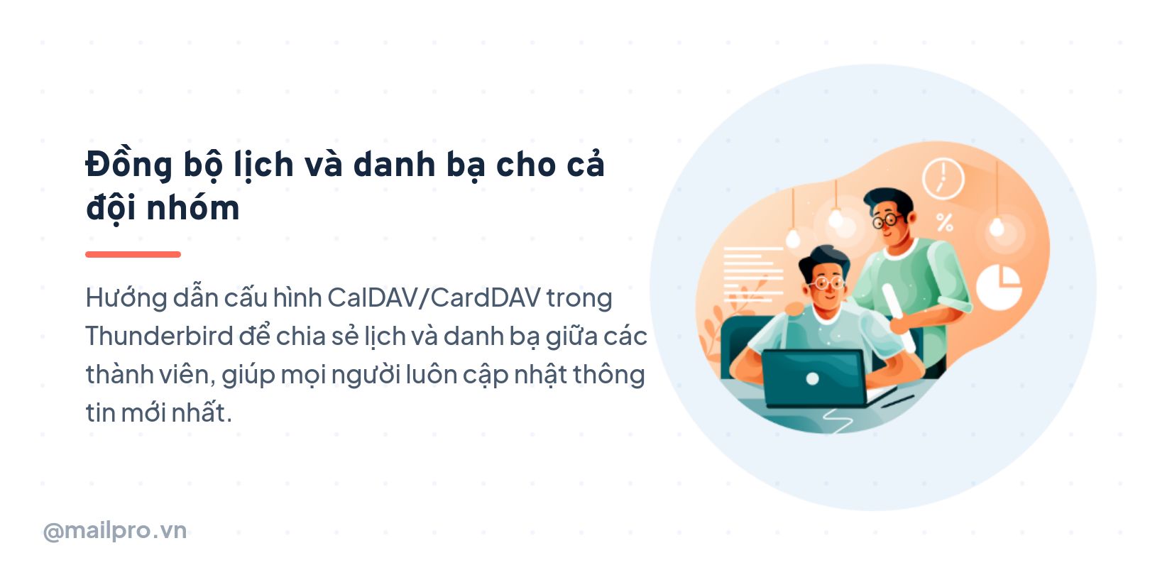 Đồng bộ lịch và danh bạ cho cả đội nhóm