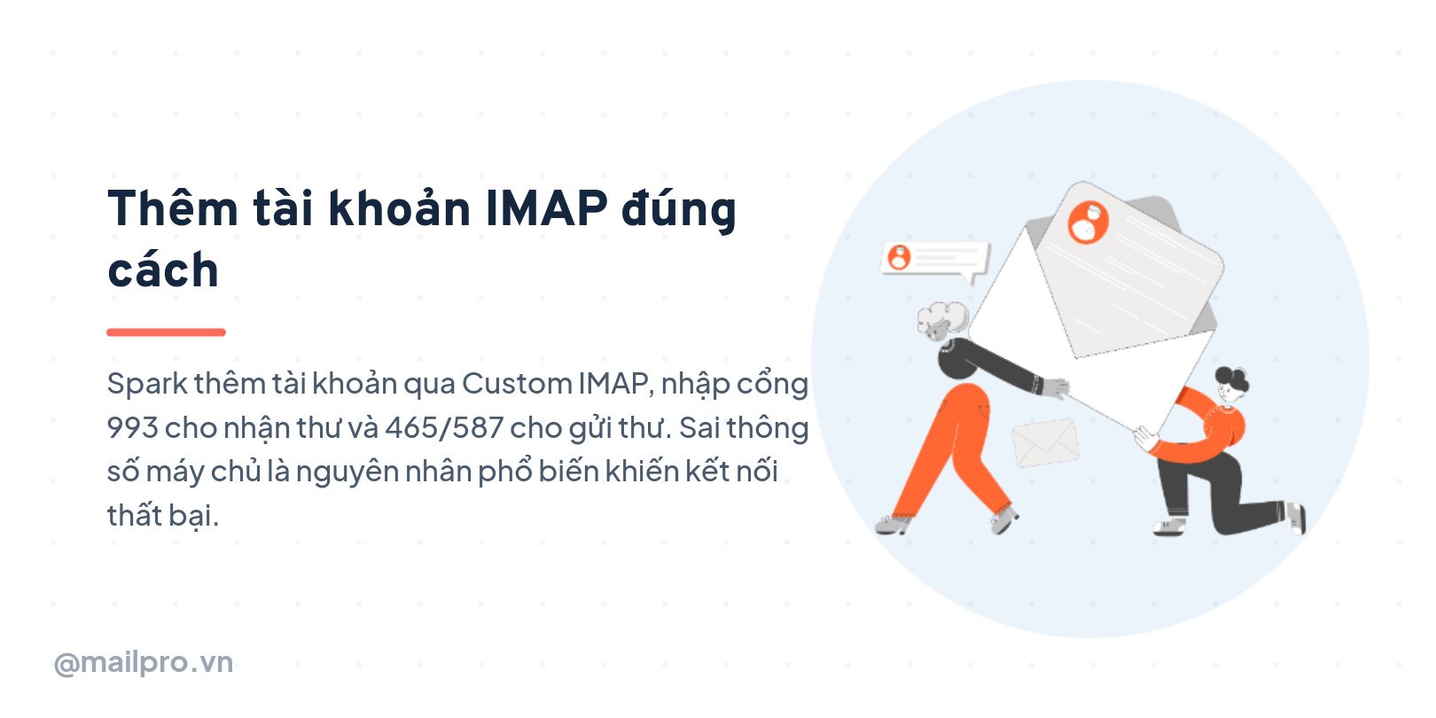 Thêm tài khoản IMAP đúng cách