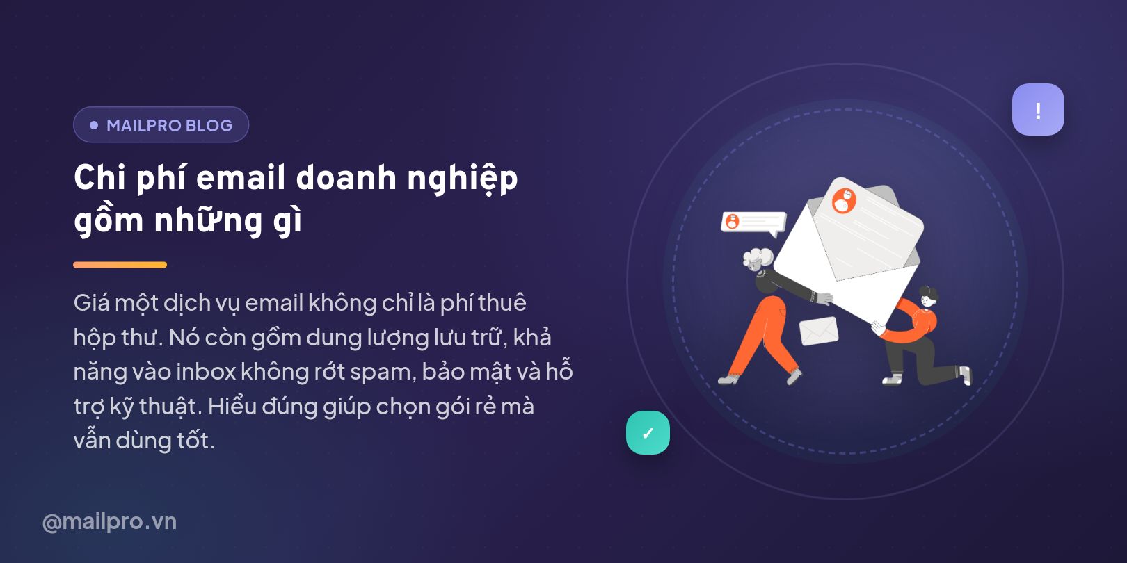 Chi phí email doanh nghiệp gồm những gì
