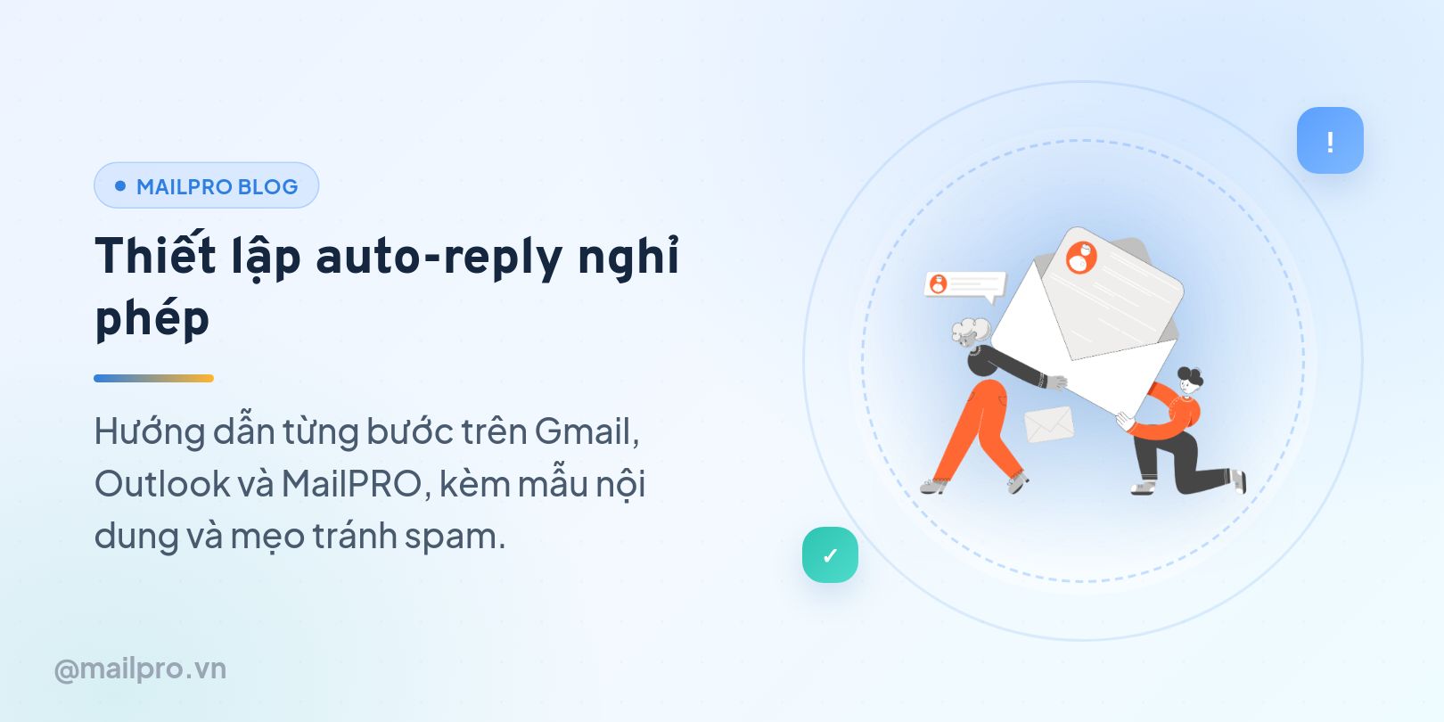 Thiết lập auto-reply nghỉ phép