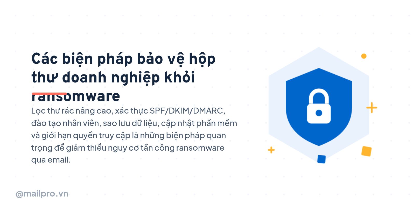 Các biện pháp bảo vệ hộp thư doanh nghiệp khỏi ransomware