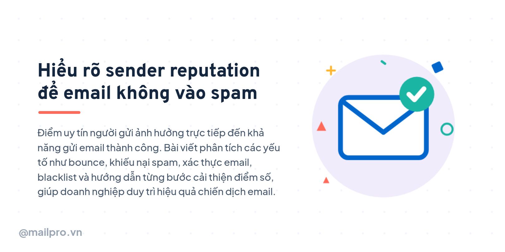Hiểu rõ sender reputation để email không vào spam
